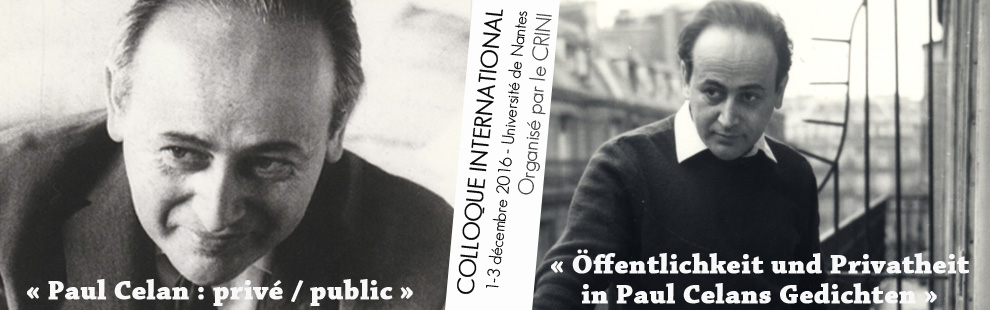 Colloque Paul Celan